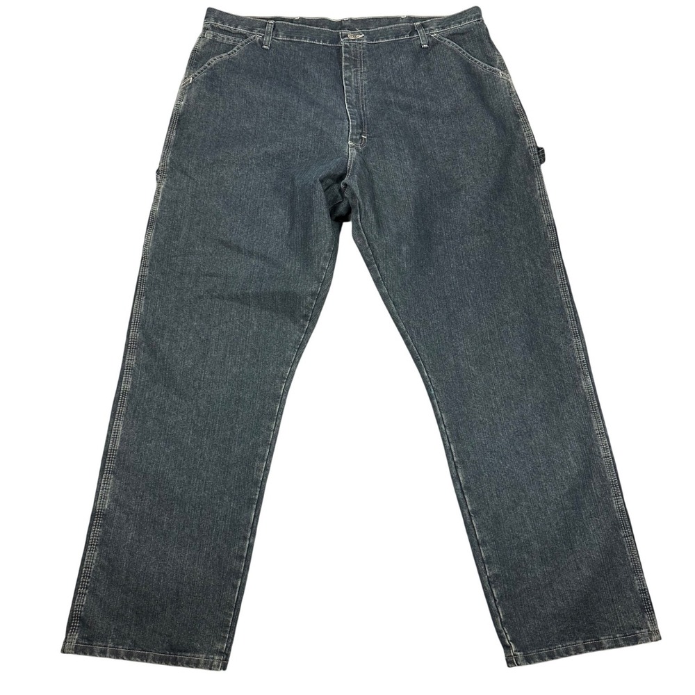 Wrangler Carpenter Jeans Mens‎ 42x32 Dark Wash Denim Work Pants 94OR0QW